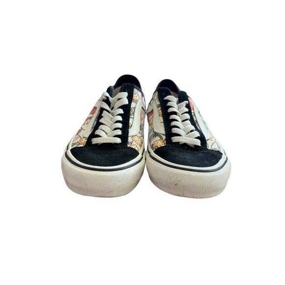 Vans Black and White Old Skool Sneakers with Floral Design Size 8 Woman’s - Picture 4 of 14